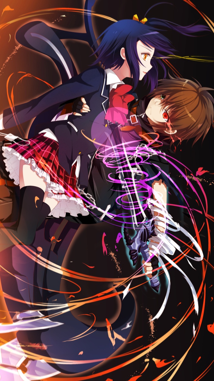 Chunibyo Demo Koi Ga Shitai - Yuuta And Rikka Wallpaper Android - HD Wallpaper 