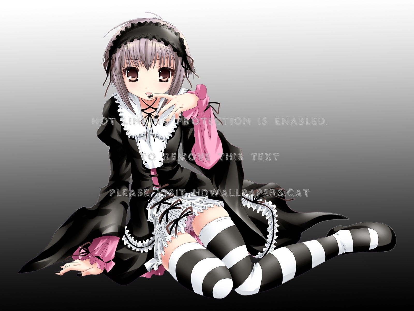 Cute Gothic Yuki Nagato Namamo Nanase Dress - Goth Anime - HD Wallpaper 