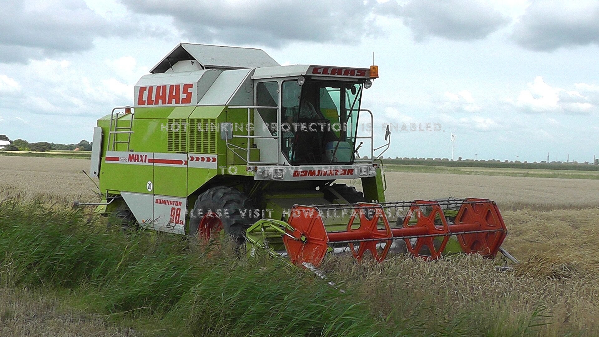 Claas Dominator 98 Sl Farming Equipment - HD Wallpaper 