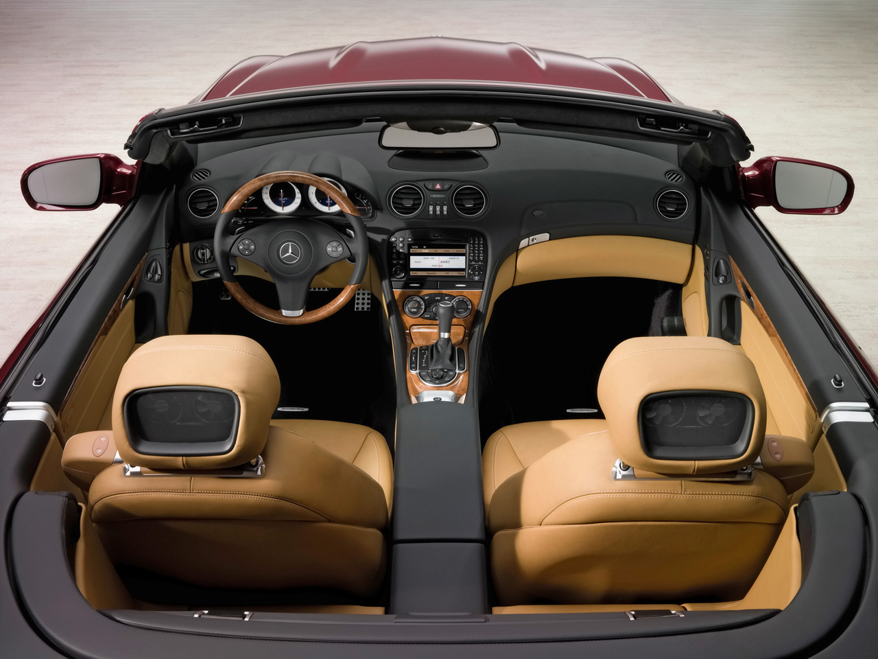 2009 Mercedes Sl63 Amg Interior - HD Wallpaper 