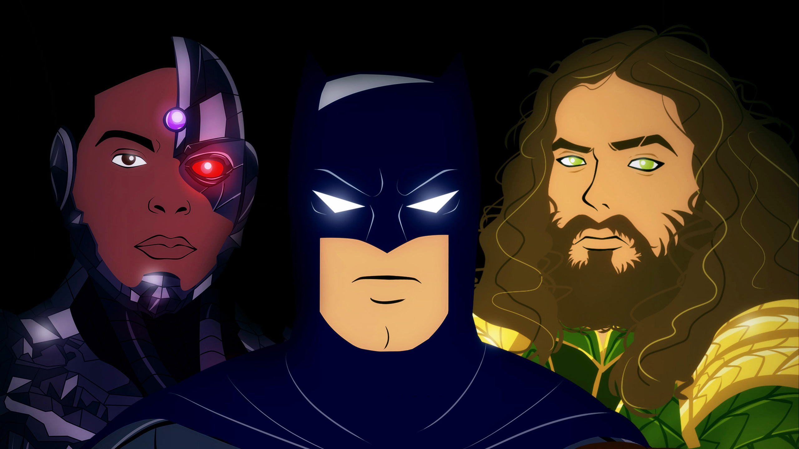 Cyborg Batman Aquaman Artwork Wallpapers - Batman - HD Wallpaper 