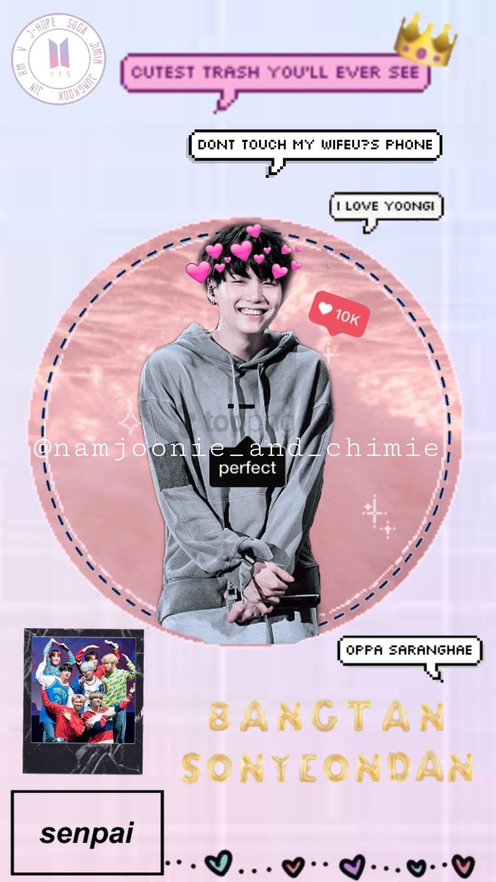Even Though He’s Not My Bias, A Yoongi Wallpaper 💖✨ - Poster - HD Wallpaper 