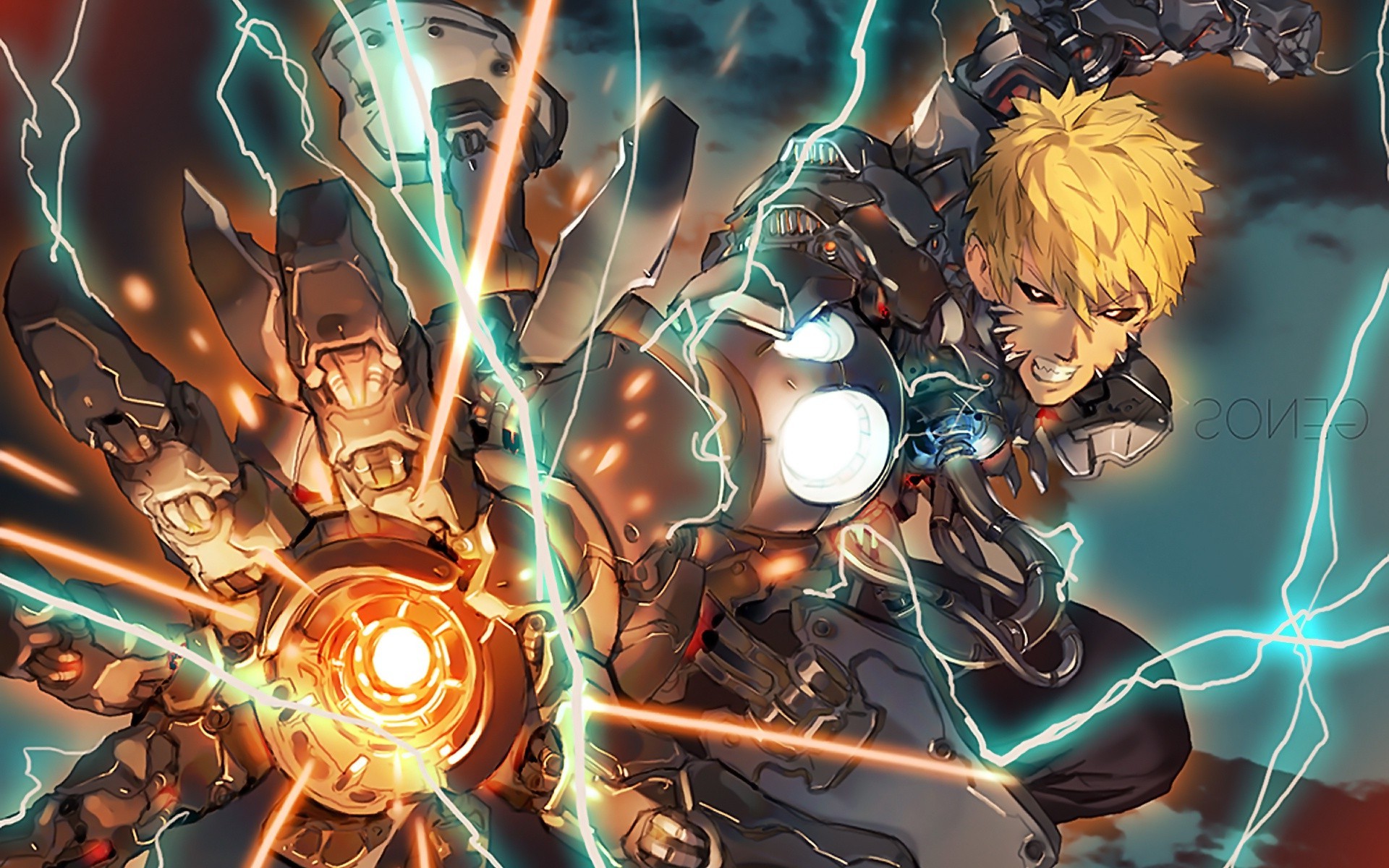 One Punch Man Wallpaper Genos - HD Wallpaper 