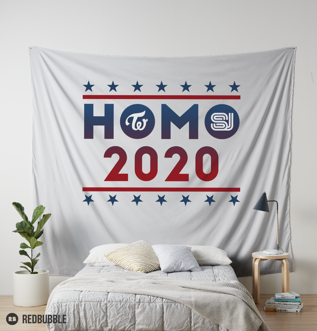 Purple Gray And White Tapestry - HD Wallpaper 