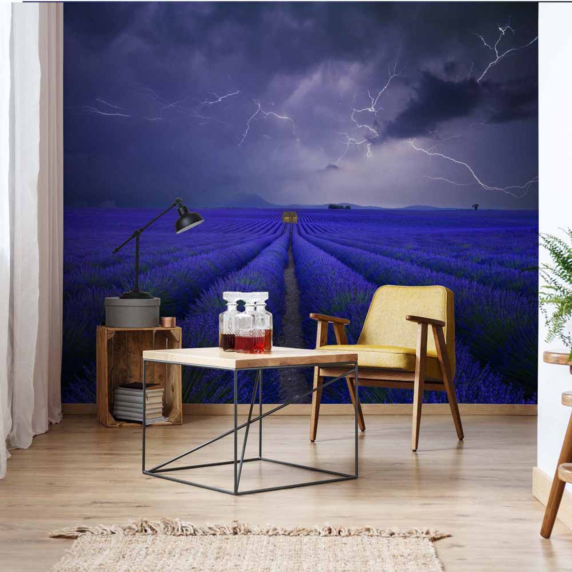 Wetter Im Lavendelfeld - Black And Gold Wall Texture - HD Wallpaper 