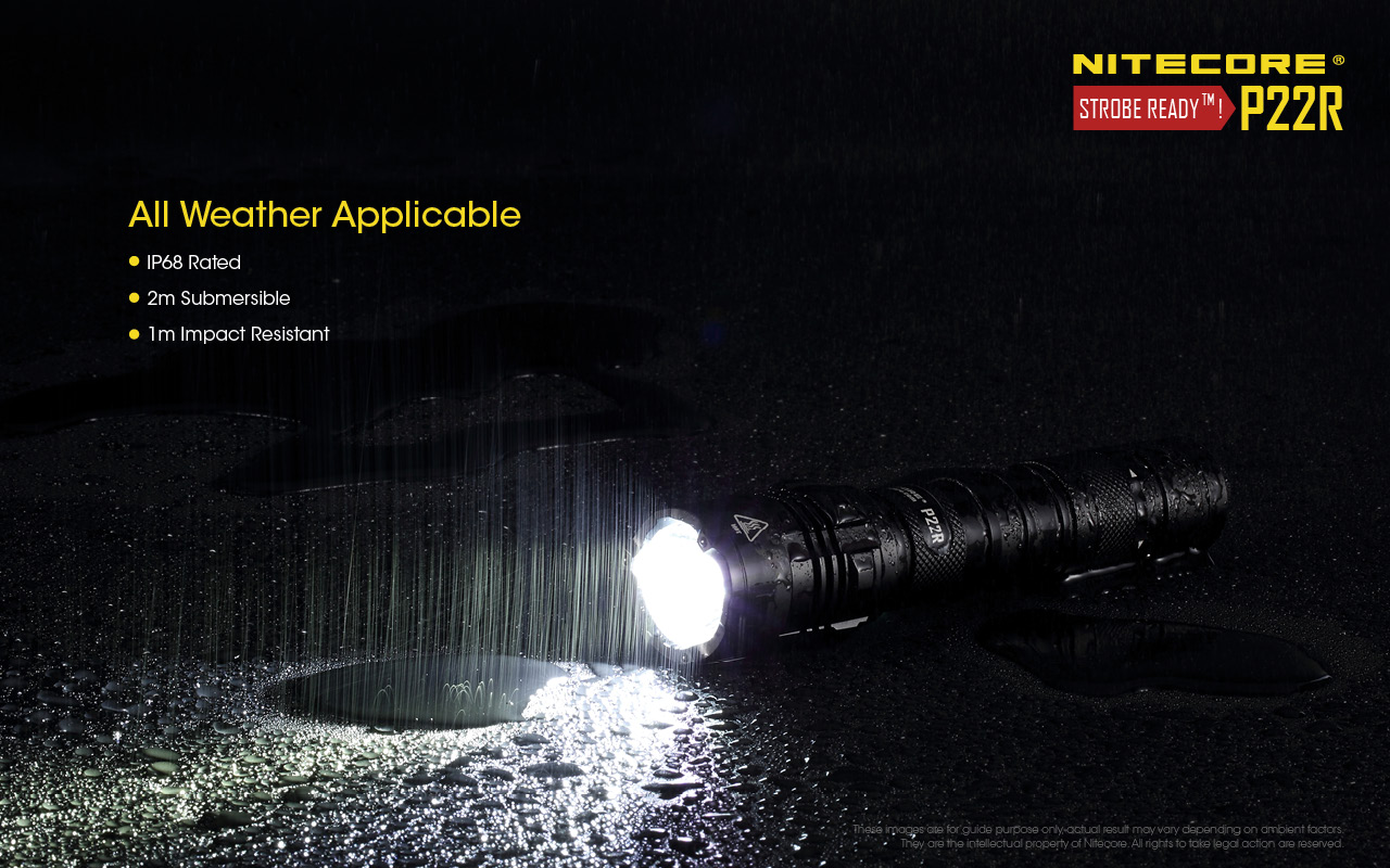 Nitecore P22r 1800 Lumen Usb-c Rechargeable Flashlight - HD Wallpaper 