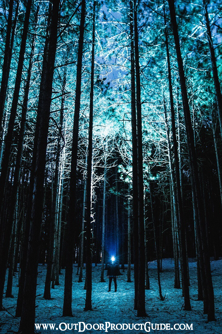 Man Winter Night Forest - HD Wallpaper 