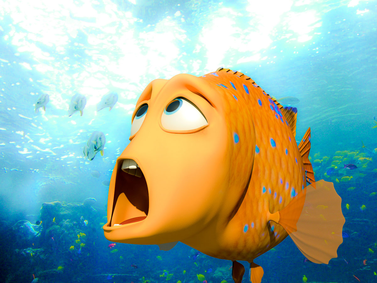 Baloom Animation Studios - Animated Moving Fish - HD Wallpaper 