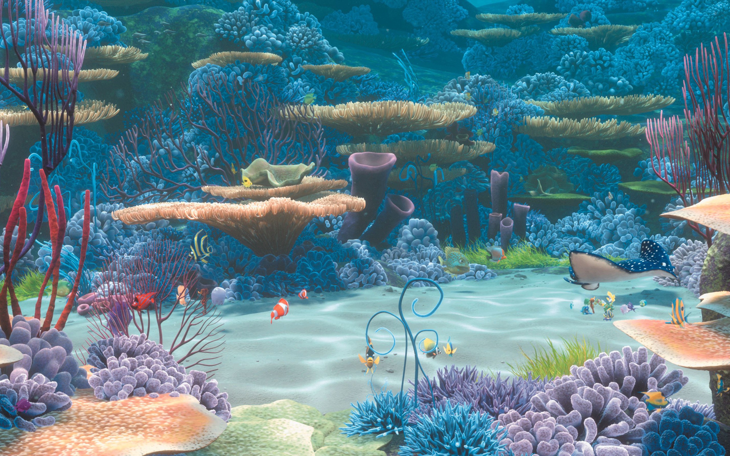 Finding Nemo 3d 2012 Hd Wallpapers - Finding Nemo Underwater - HD Wallpaper 