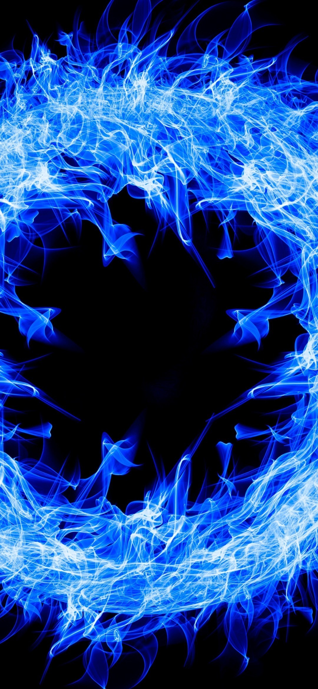 Blue Fire, Flames, Fractal - Blue Fire Flames - HD Wallpaper 