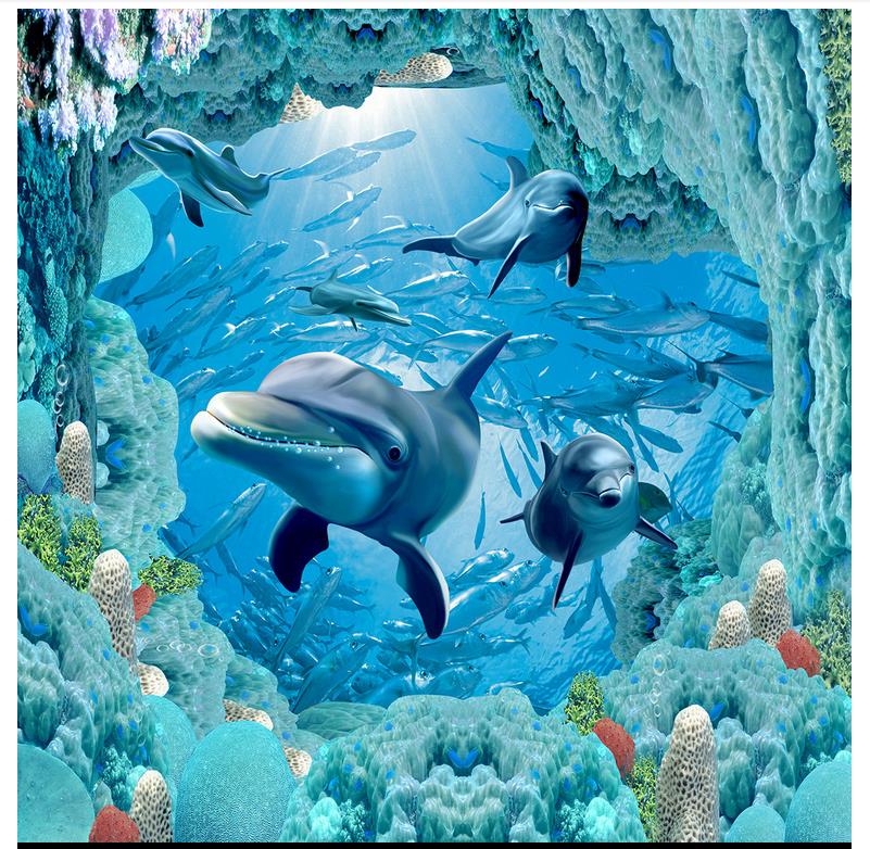 3d Under Water Scenery - HD Wallpaper 