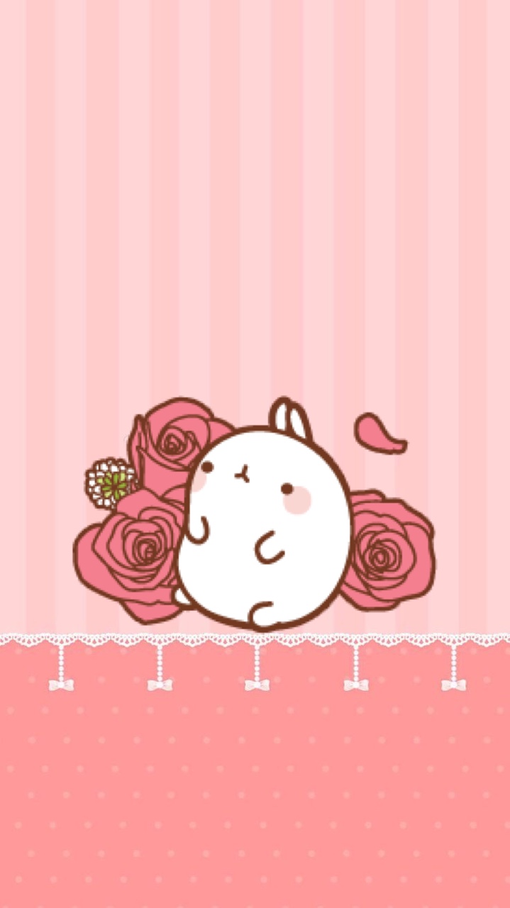 Cute Kawaii Wallpapers - Kawaii Wallpaper Molang - HD Wallpaper 