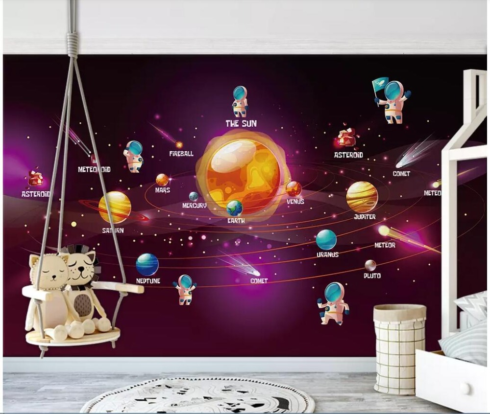 2 - Ombre Mountain Mural - HD Wallpaper 