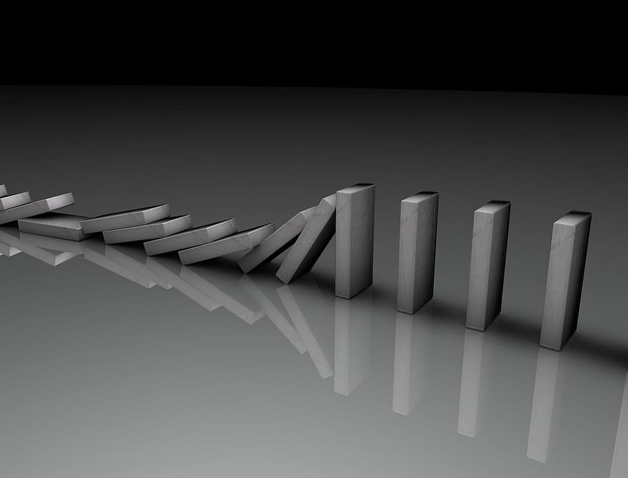 Block, Building, Object, Domino, Sequence, Balance, - Domino Falling - HD Wallpaper 