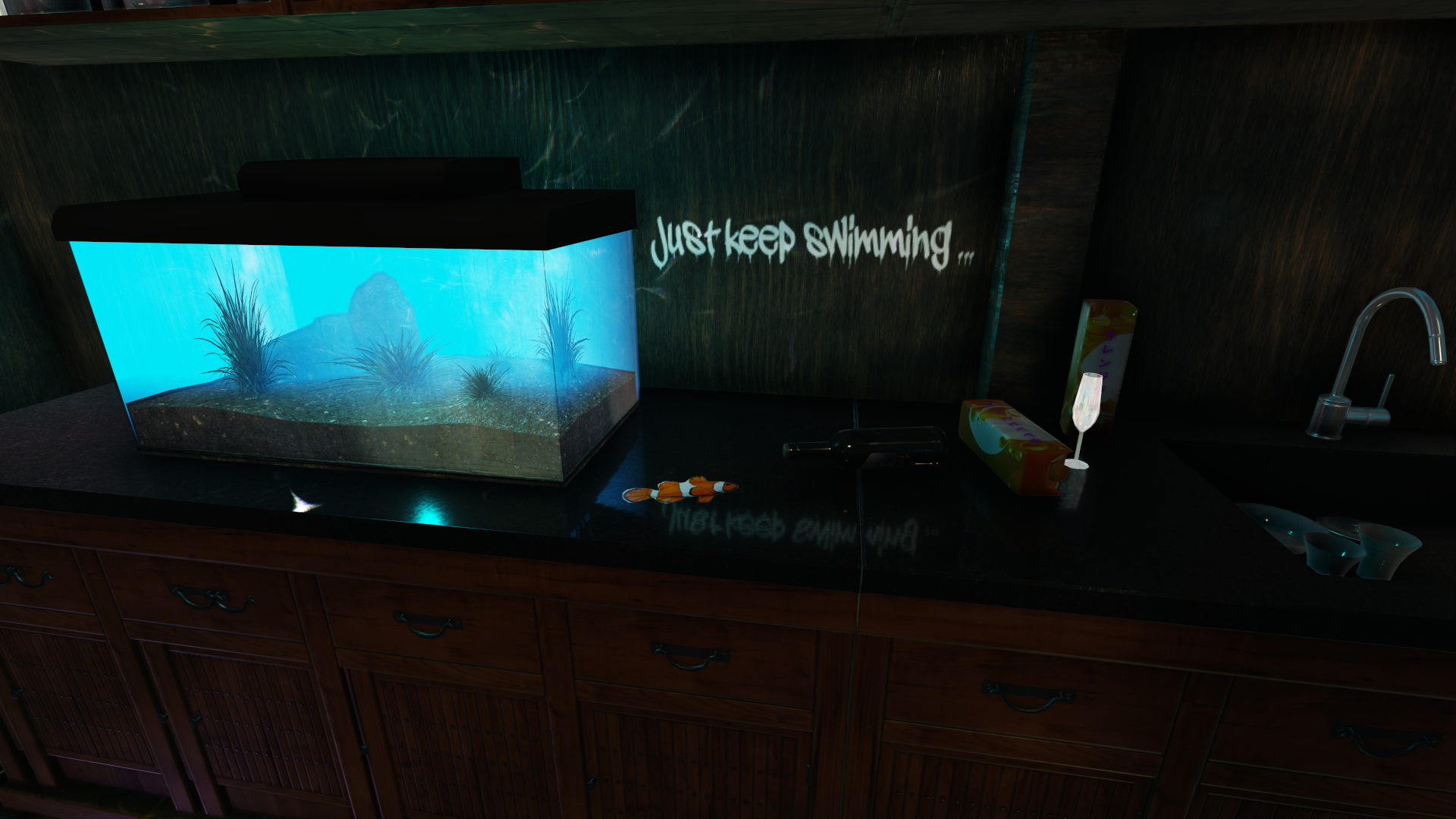 Just Keep Swimming Wallpaper - HD Wallpaper 