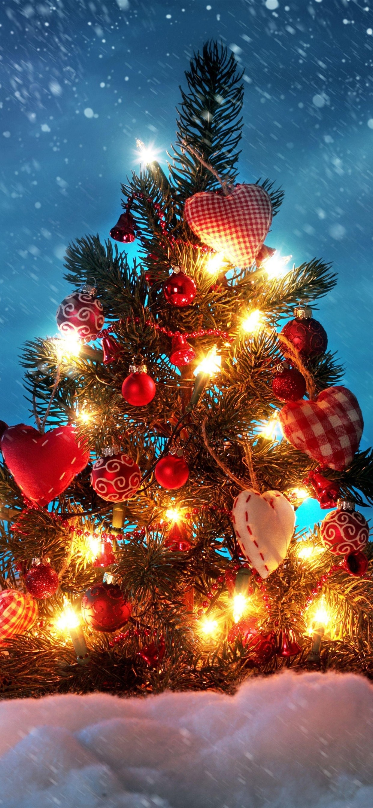 Iphone Wallpaper Christmas Tree, Decoration, Lights, - Christmas Wallpaper Iphone Xs Max - HD Wallpaper 