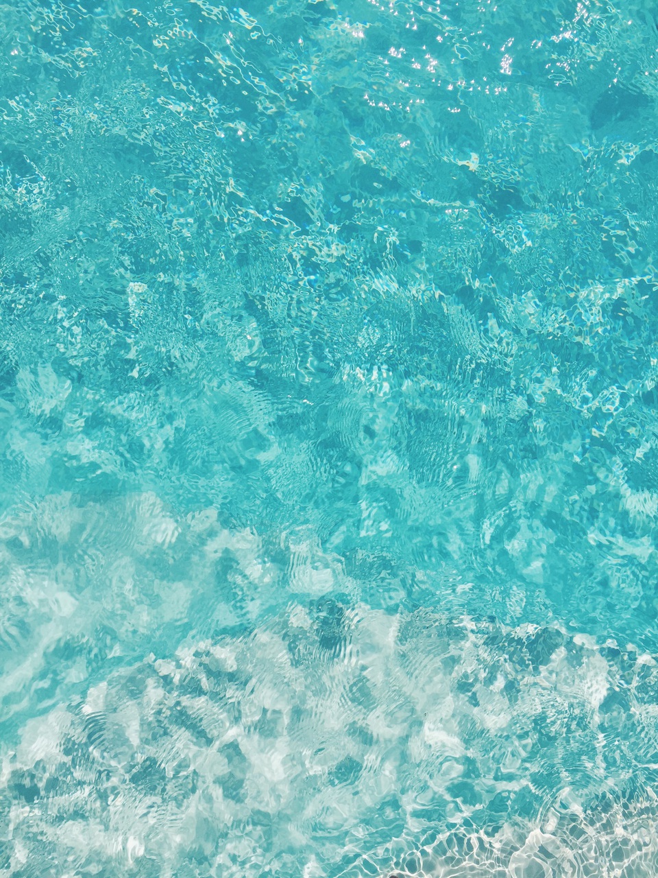 Blue, Ocean, And Iphone Wallpaper Image - Texturas De Agua Para Albercas - HD Wallpaper 