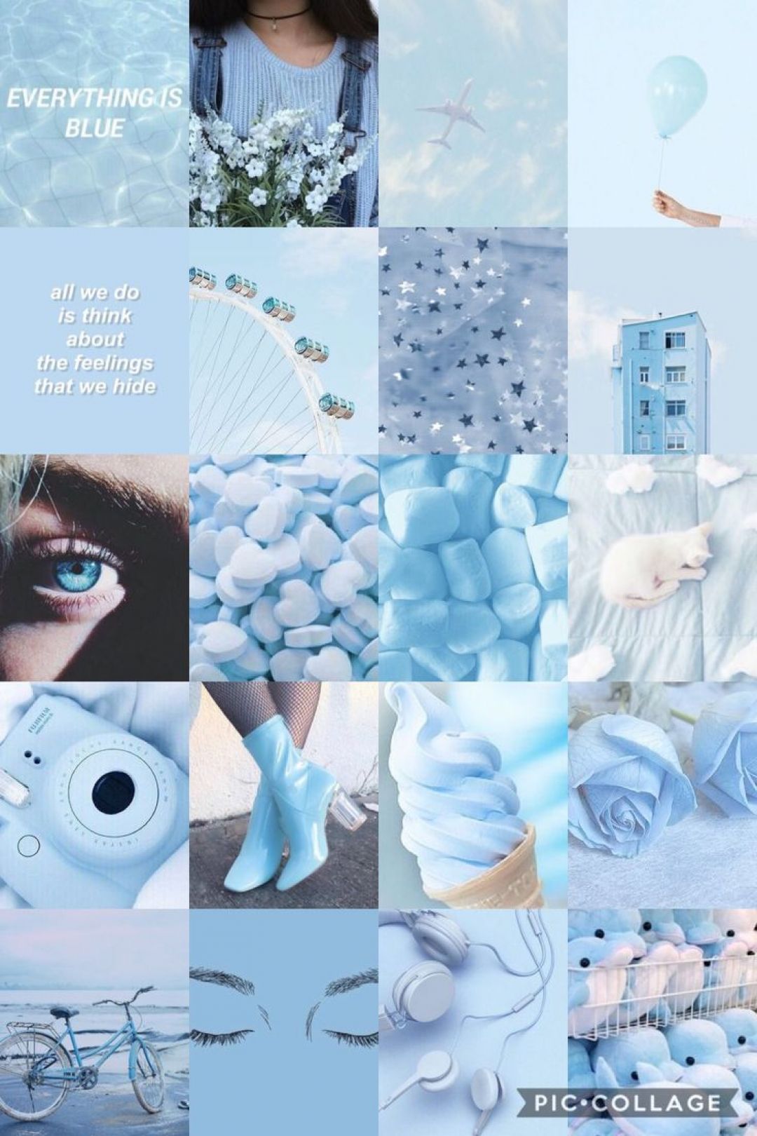 Blue Aesthetic Tumblr - Pastel Wallpaper Aesthetic Blue - HD Wallpaper 