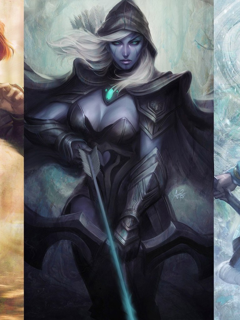 Fantasy Art Dota Collage Artgerm Dota 2 Windrunner - Dota 2 Women Heroes - HD Wallpaper 