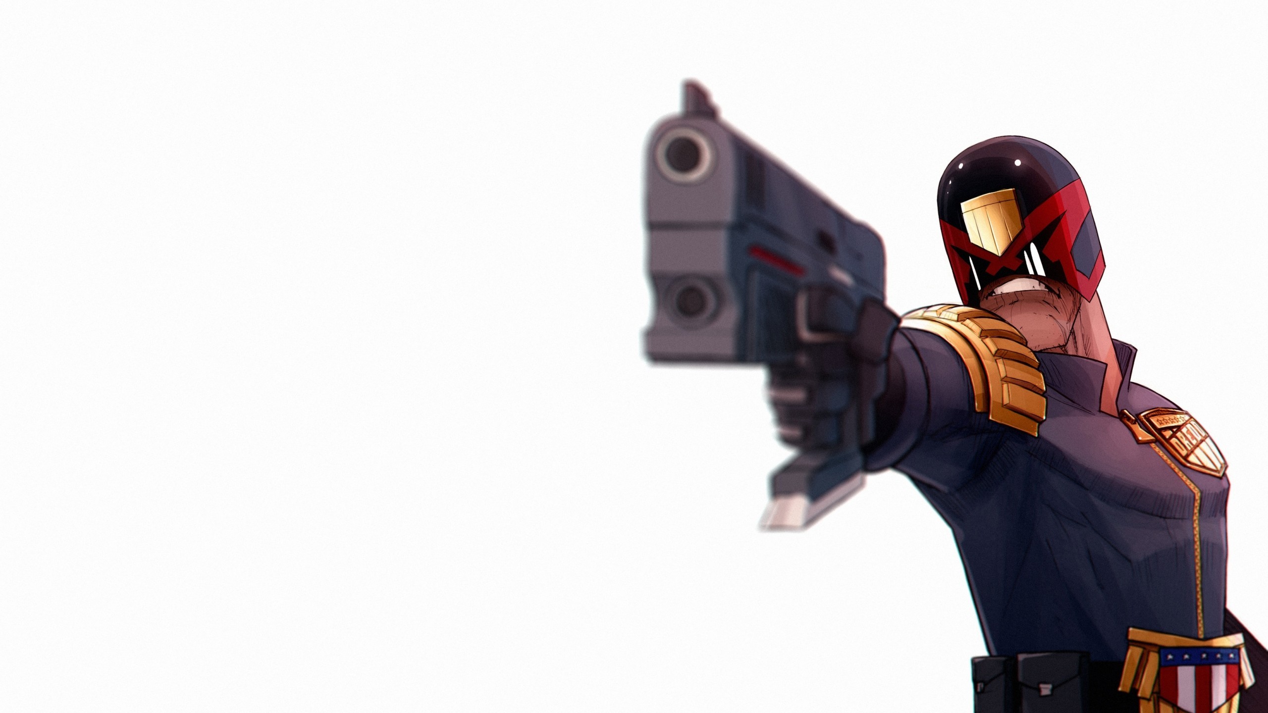 Judge Dredd, Artwork, Mask, Comic - Dredd - HD Wallpaper 