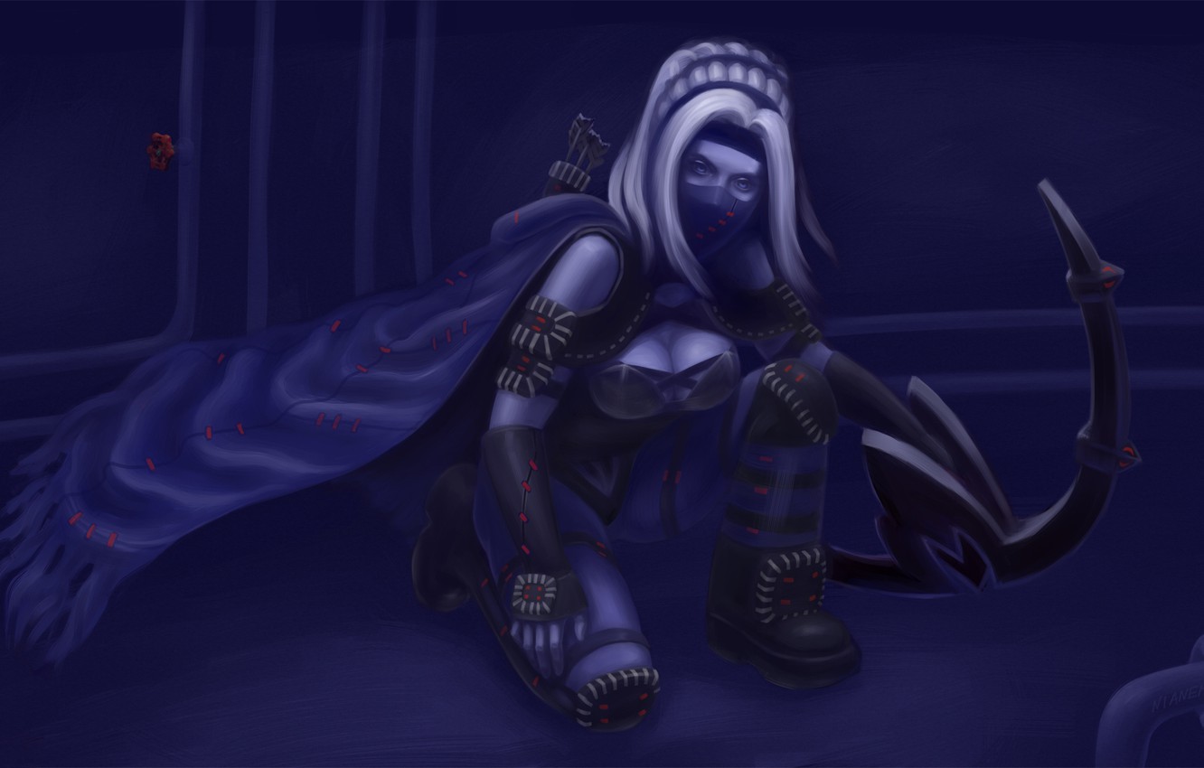 Photo Wallpaper Art, Traxex, Drow Ranger, Carry, Trueshot - Drow Stalker - HD Wallpaper 