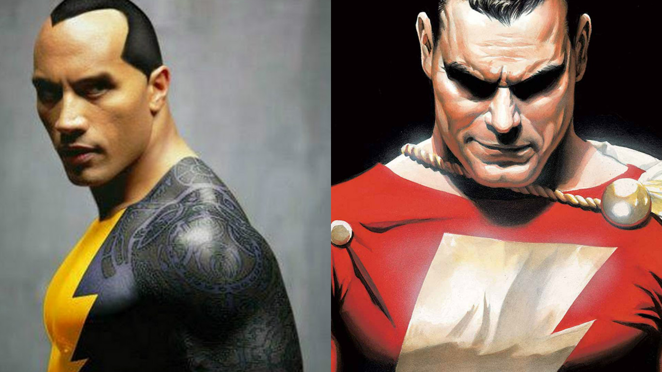 Black Adam Shazam Set - HD Wallpaper 