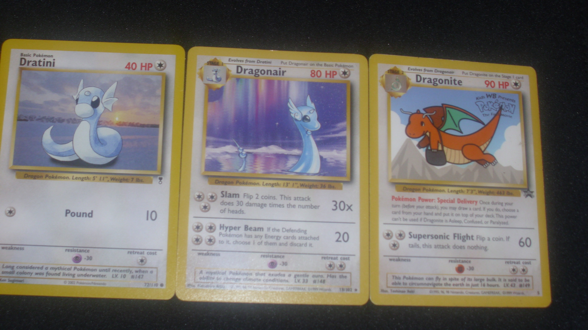 Dratini Dragonair Dragonite Card - HD Wallpaper 