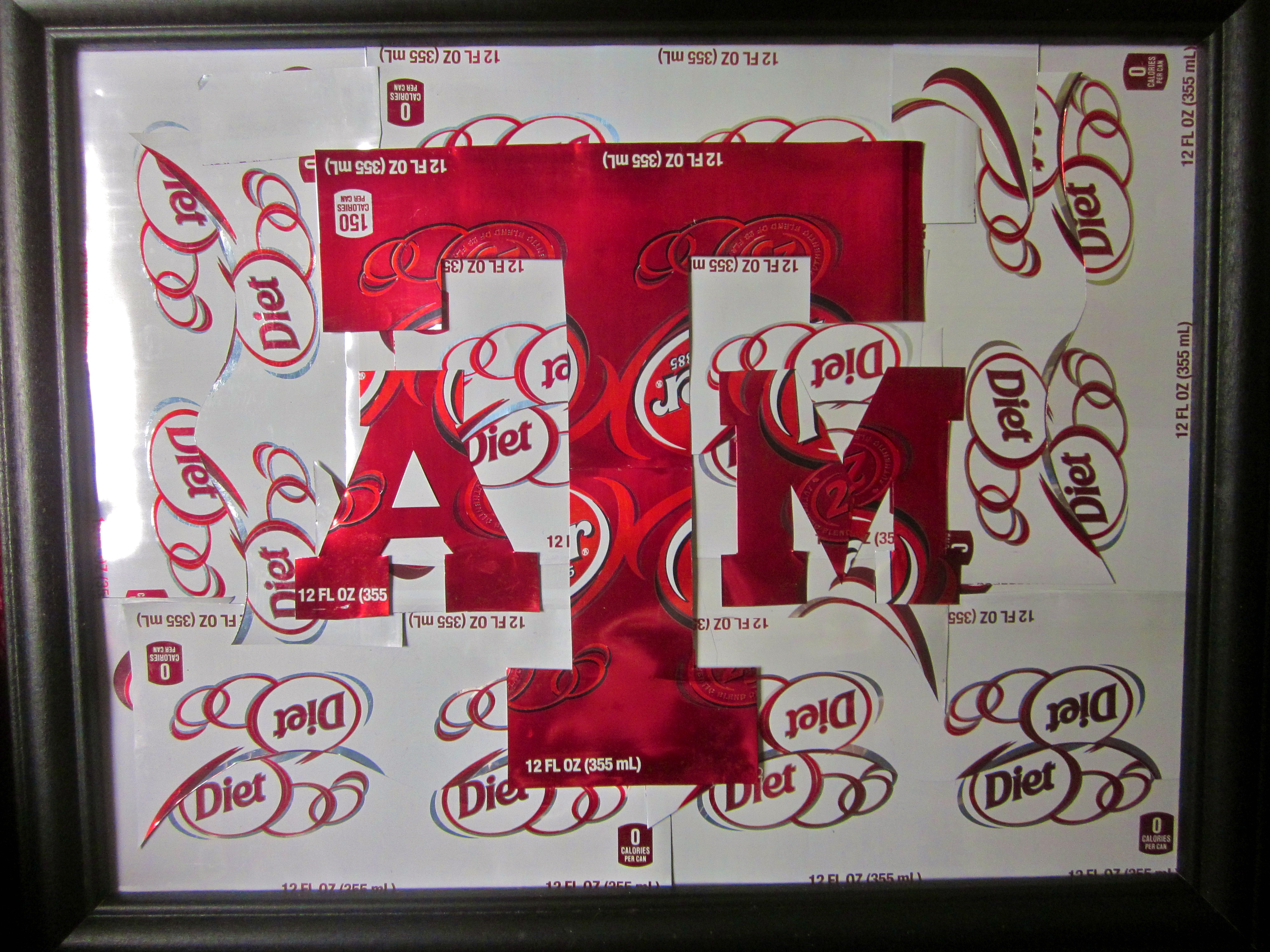 Texas A&m Logo Art Made With Dr Pepper Cans - Diet Dr Pepper - HD Wallpaper 