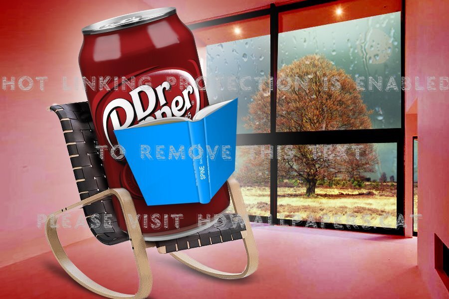 Pepper Drinks Chillin Rocking Reading 3d - Coca-cola - HD Wallpaper 