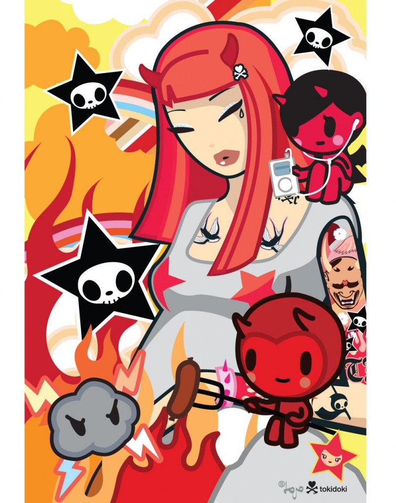 Tokidoki Poster Hell - Tokidoki Poster - HD Wallpaper 