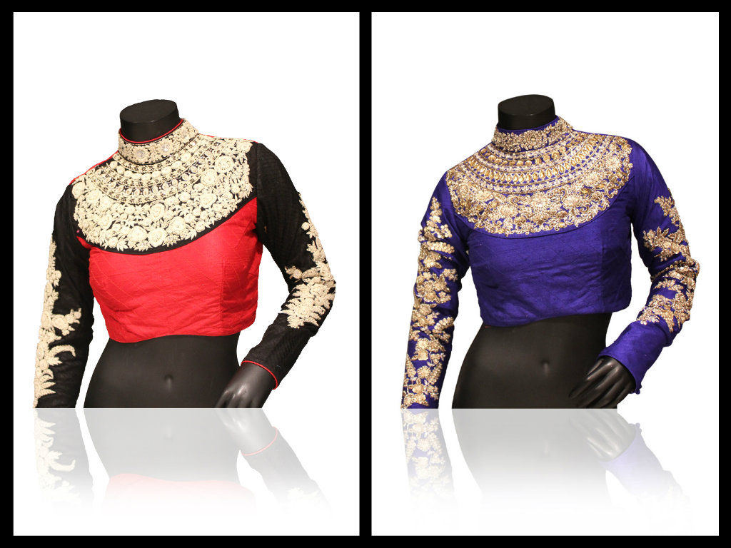 Sabyasachi Maharani Style Blouse - Princes Blouse Neck Design - HD Wallpaper 