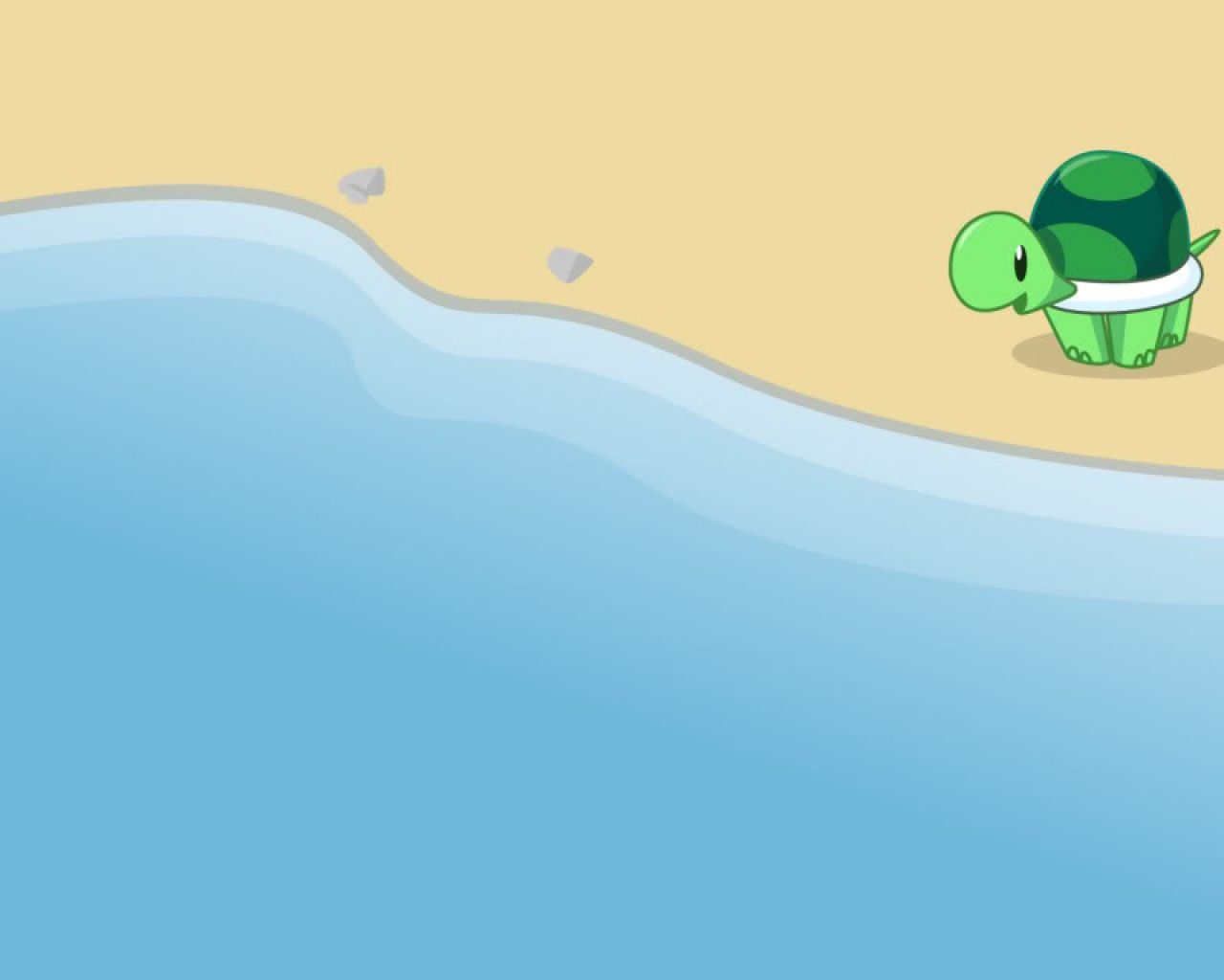 Turtle Background Cute - HD Wallpaper 