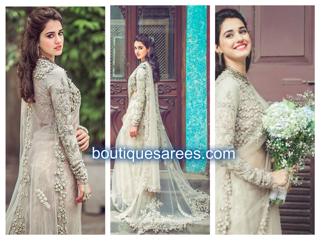 Disha Patani In Saree - HD Wallpaper 