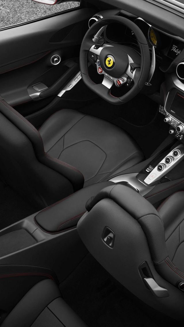 Ferrari Portofino, 2018 Cars, Interior, 4k - Interior Ferrari Portofino - HD Wallpaper 