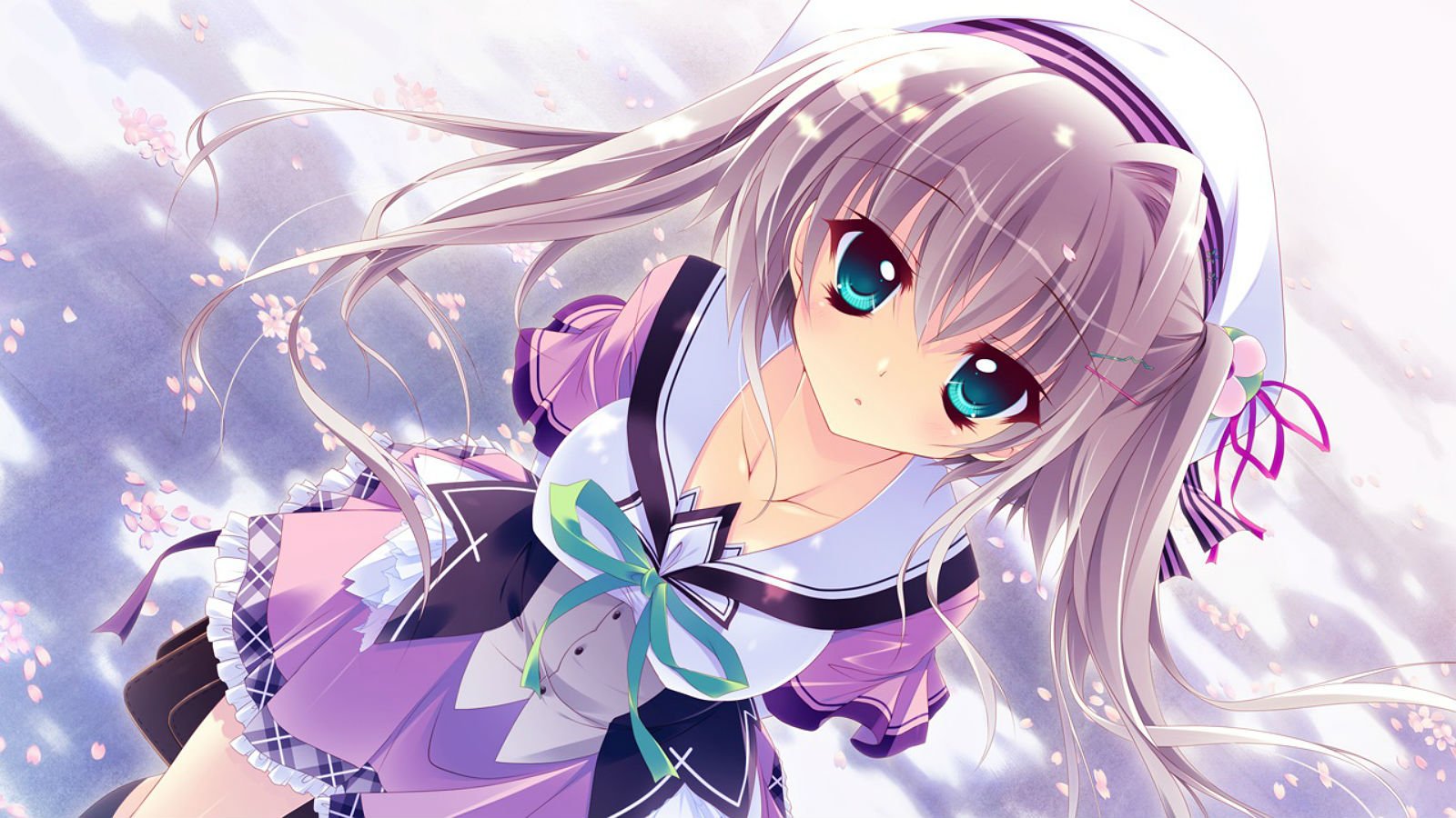 Saku Saku Love Blooms With The Cherry Blossoms Konami - HD Wallpaper 