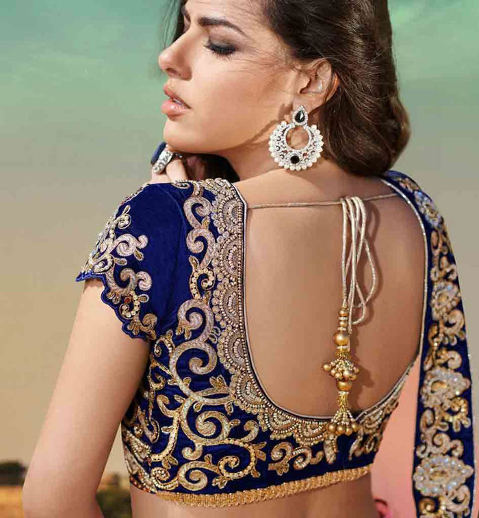 Latest Blouse Designs Collection Images Wallpapers - Lehenga Blouse Design Back - HD Wallpaper 