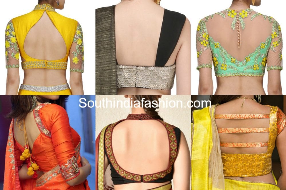 Back Neck Saree Blouse Designs - New Model Blouse Back Neck Designs - HD Wallpaper 