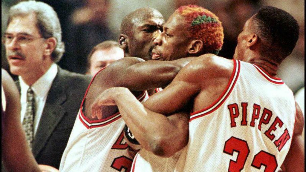 Scottie Pippen Michael Jordan Denis Rodman - HD Wallpaper 