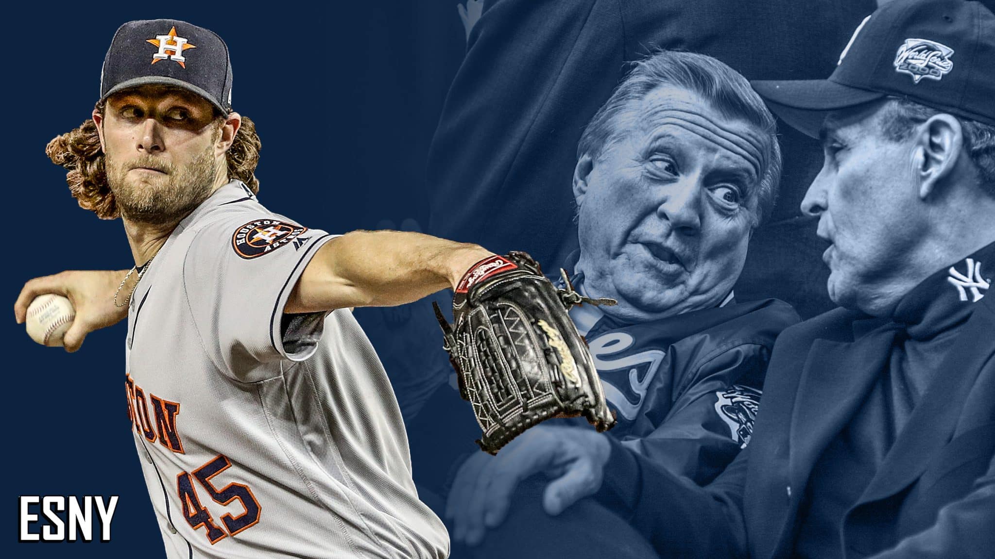 Gerrit Cole, George Steinbrenner, Rudy Guliani - Gerrit Cole Yankees - HD Wallpaper 