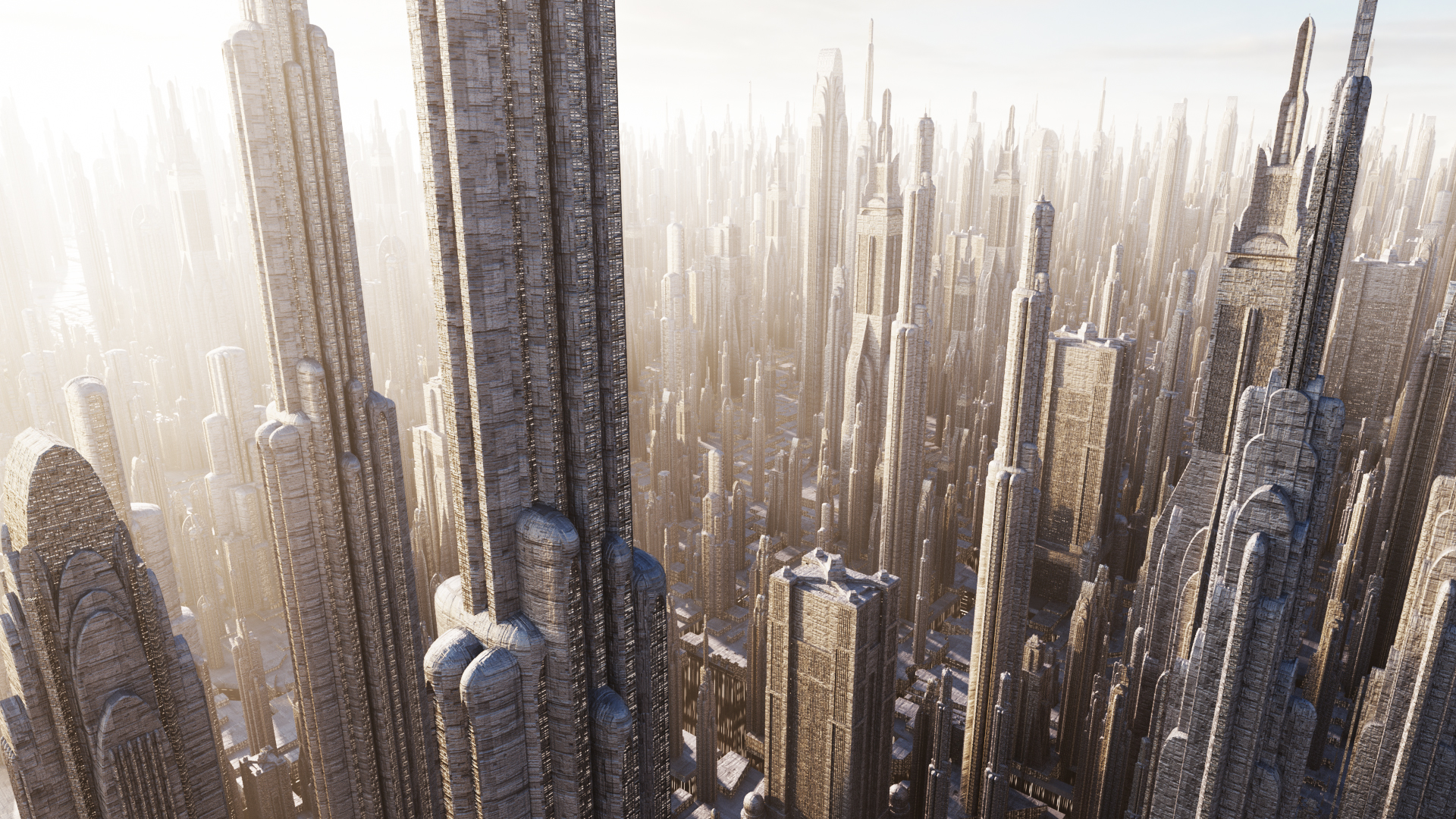 Star Wars Coruscant Art - HD Wallpaper 