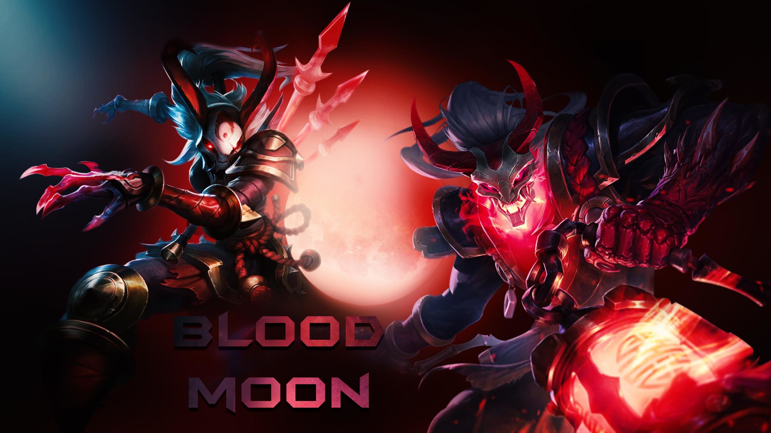 Download Hd Thresh Pc Background Id - Blood Moon Thresh - HD Wallpaper 