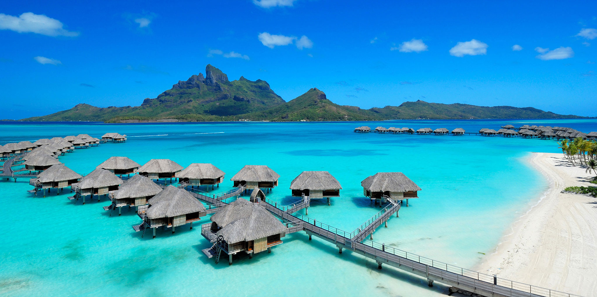 Four Seasons Bora Bora - HD Wallpaper 