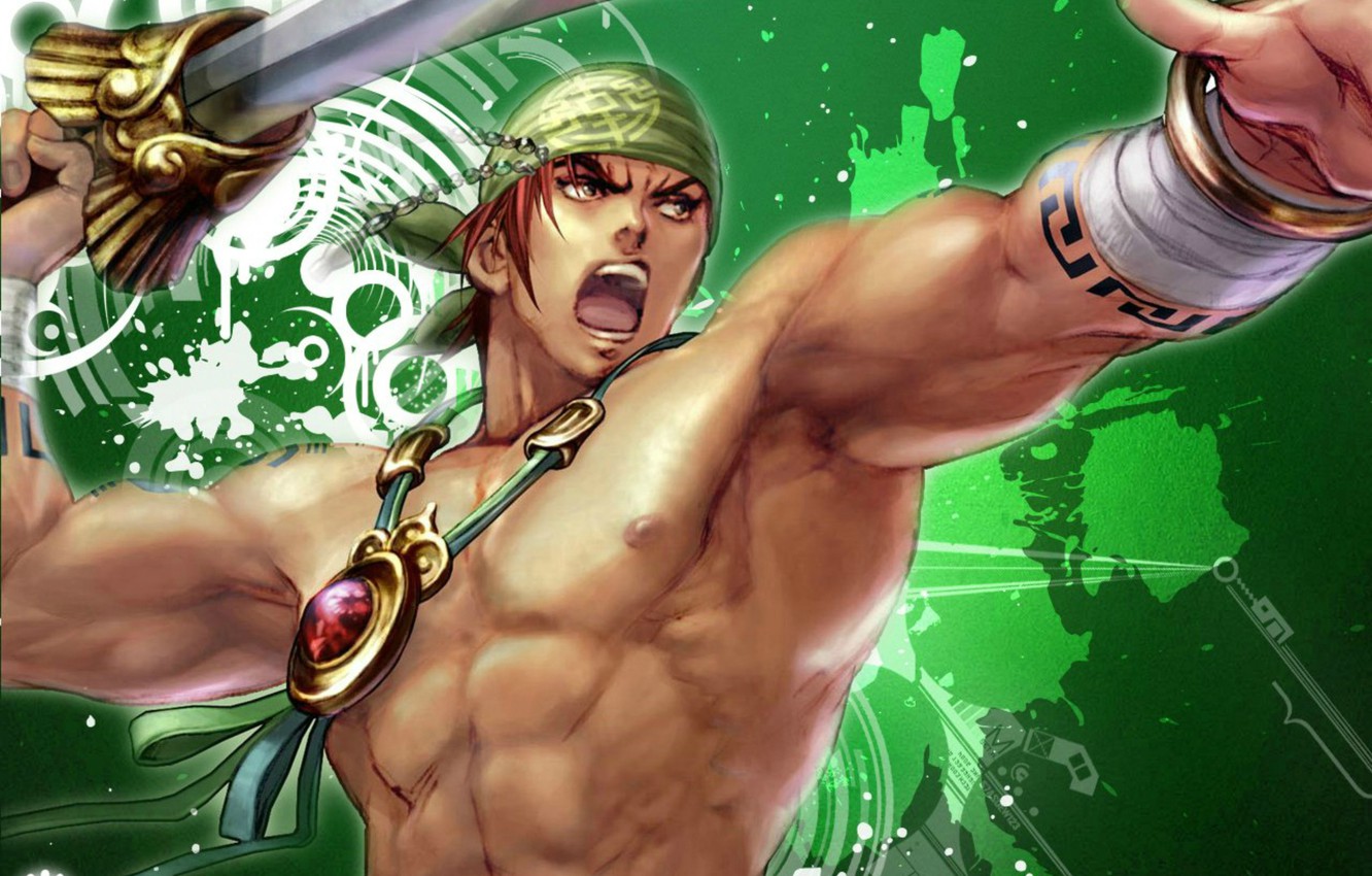 Photo Wallpaper Sword, Rage, Amulet, Manga, Bandana, - Soul Calibur 4 Yun Seong - HD Wallpaper 