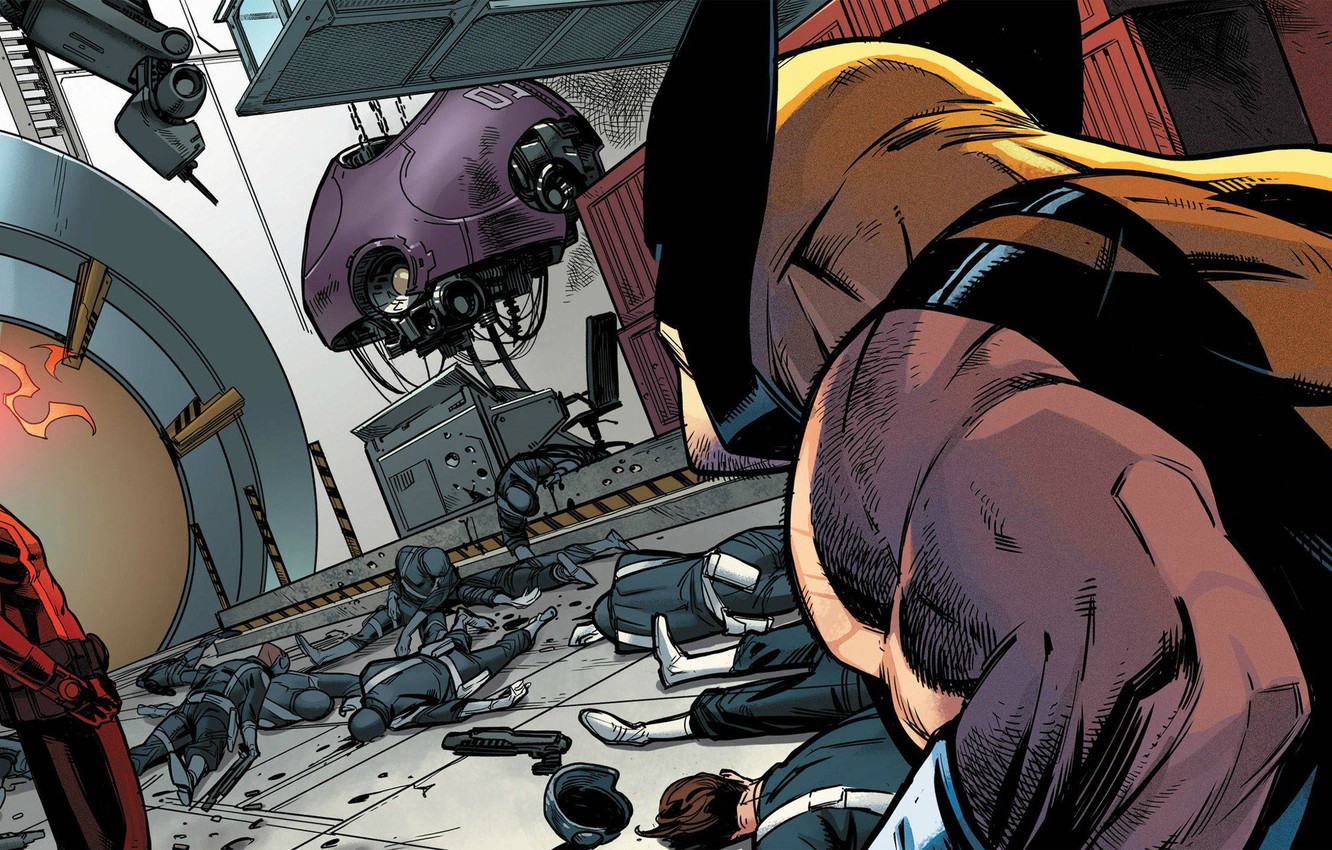 Photo Wallpaper Costume, Soldiers, Hero, Wolverine, - 3440x1440p Marble - HD Wallpaper 