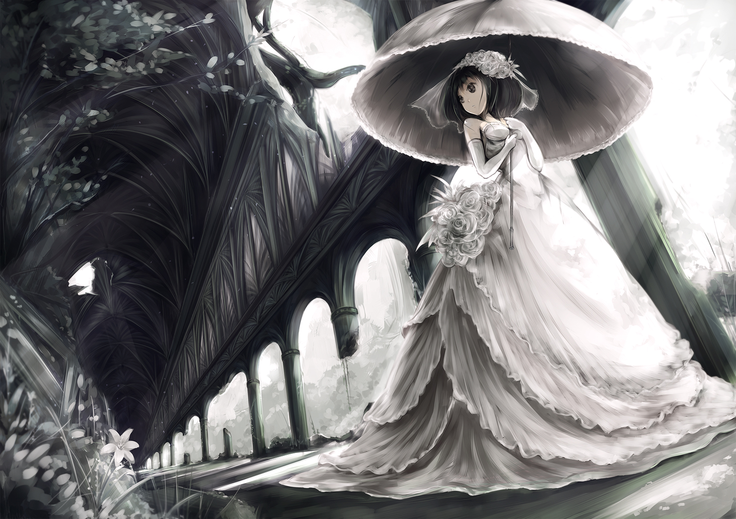 Black Dress Anime Girls With Black Hair - 1477x1042 Wallpaper Black Dress Anime Girls With Black Hair - 1477x1042 Wallpaper