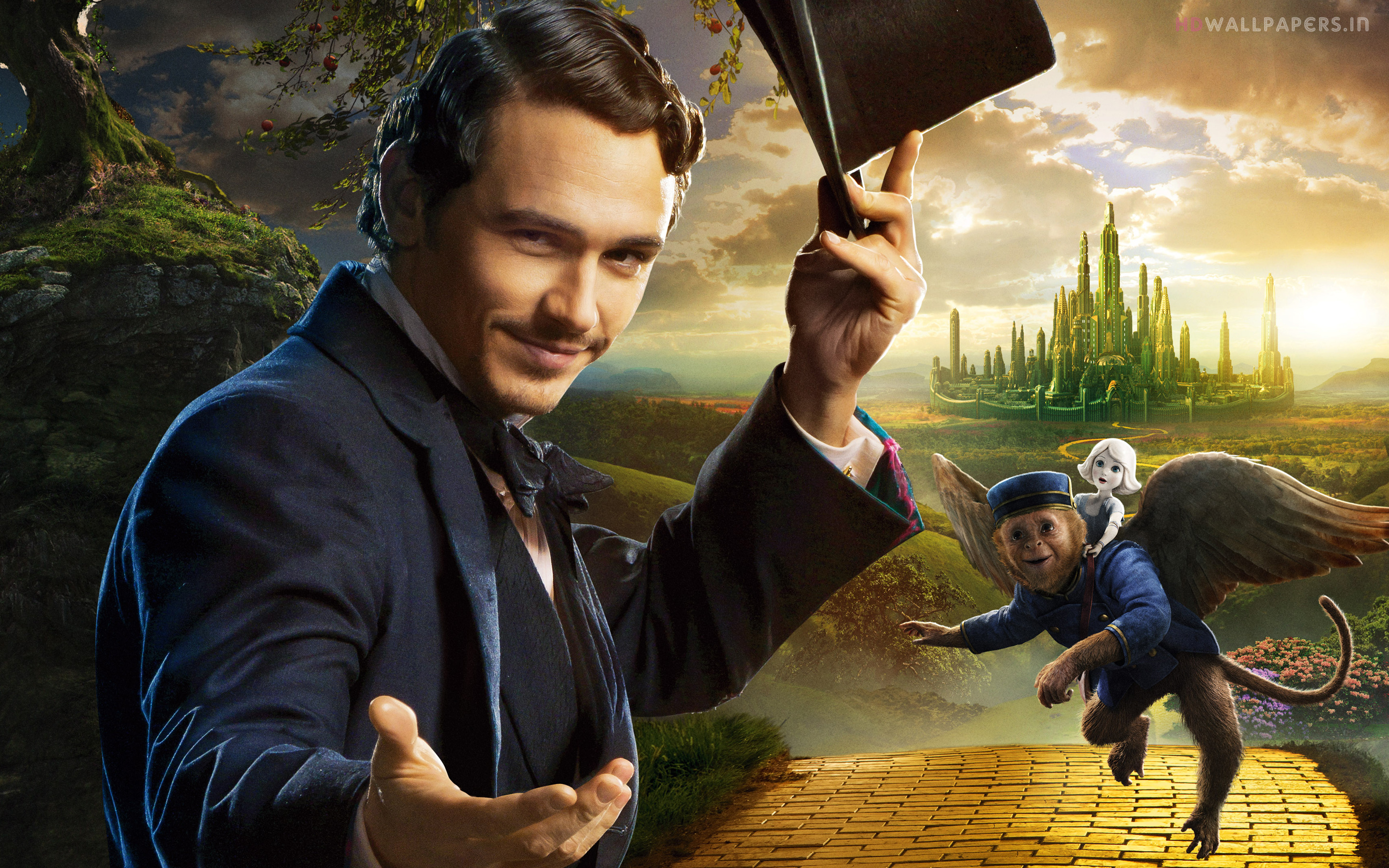 James Franco Oz The Great And Powerful Wallpaper - Oz The Great And Powerful James Franco - HD Wallpaper 