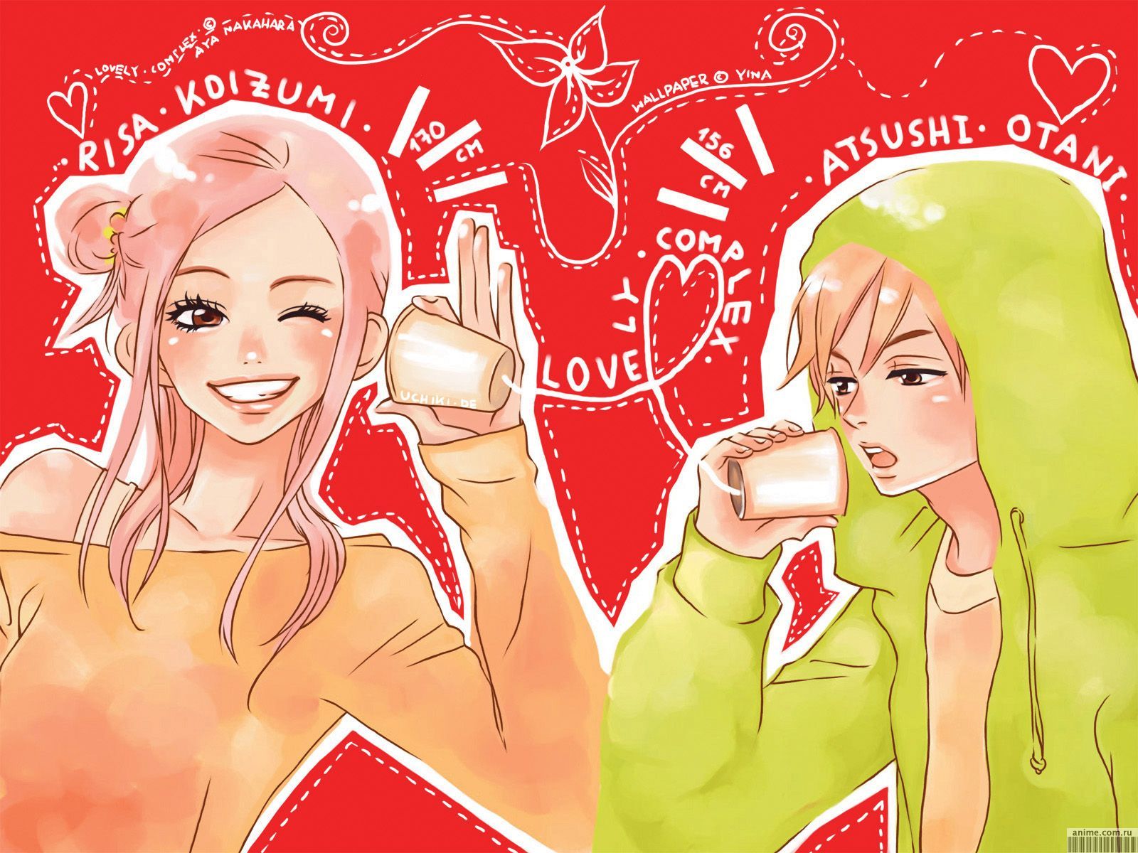 Lovely Complex Wallpaper Manga - HD Wallpaper 