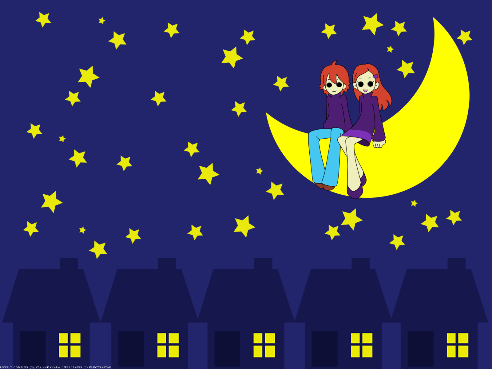 Aya Nakahara, Toei Animation, Lovely Complex, Risa - Otava Tähtikuvio - HD Wallpaper 