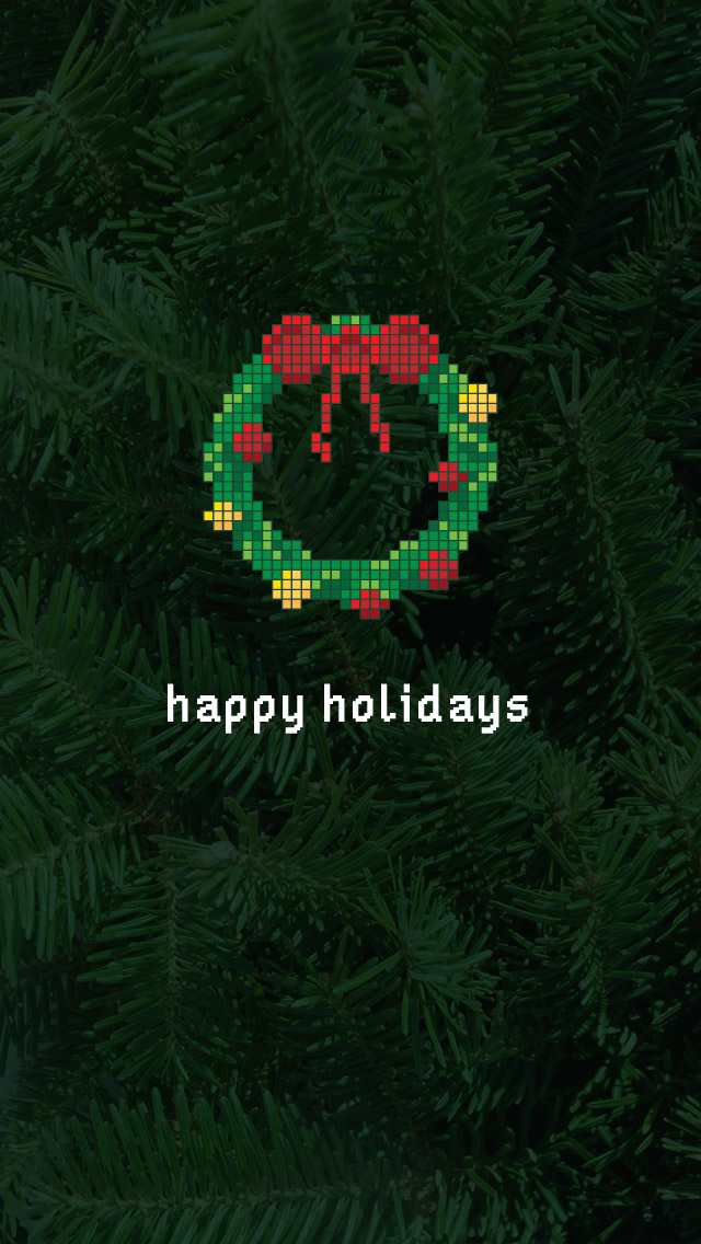8 Bit Christmas Iphone - HD Wallpaper 
