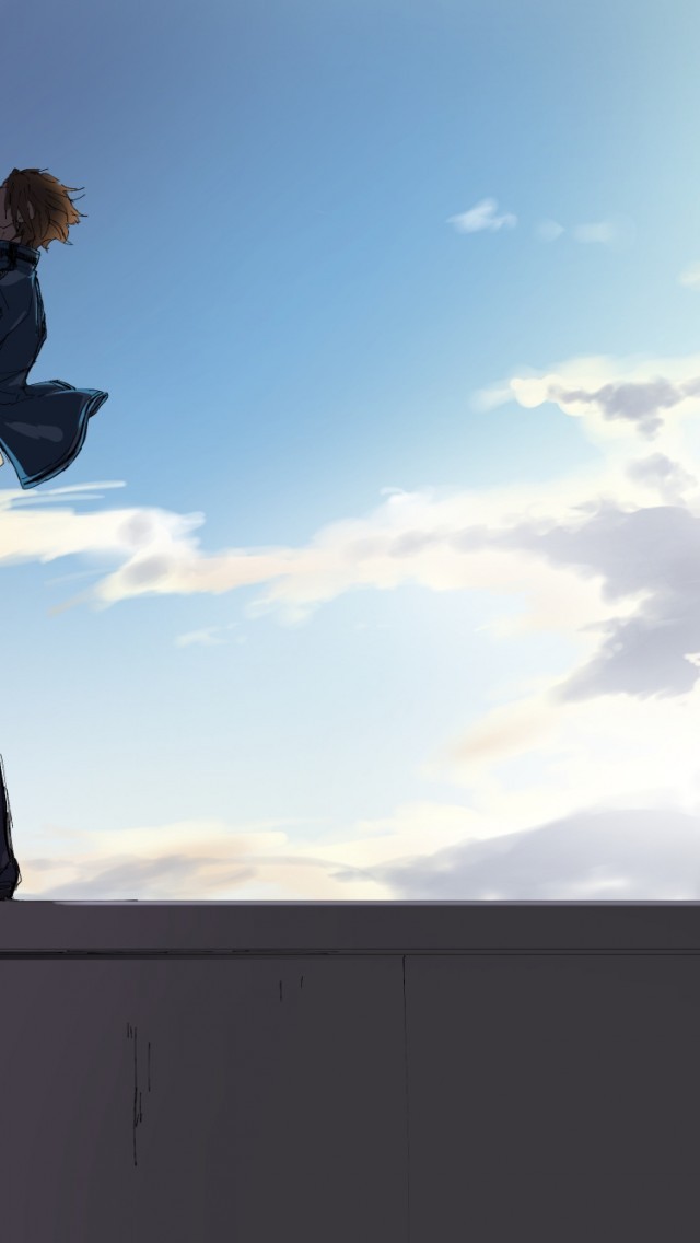 Jin Yuuichi, World Trigger, Edge, Clouds, Sky, Profile - World Trigger - HD Wallpaper 